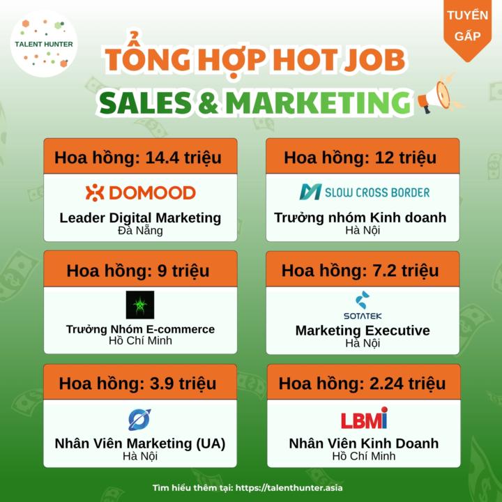 🚀 HOT JOB SALES & MARKETING - DEAL NGON ĐANG MỞ 👀
