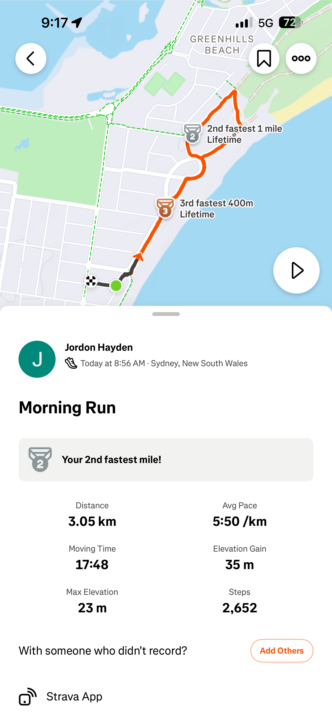First run
