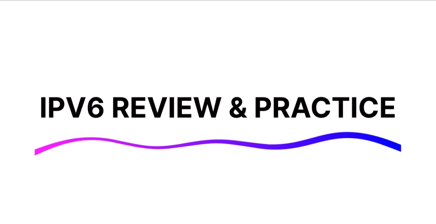 📘 IPv6 Review & Practice