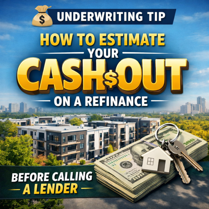 💰 UNDERWRITING TIP: How to Estimate Your Cash-Out on a Refinance (Before Calling a Lender)