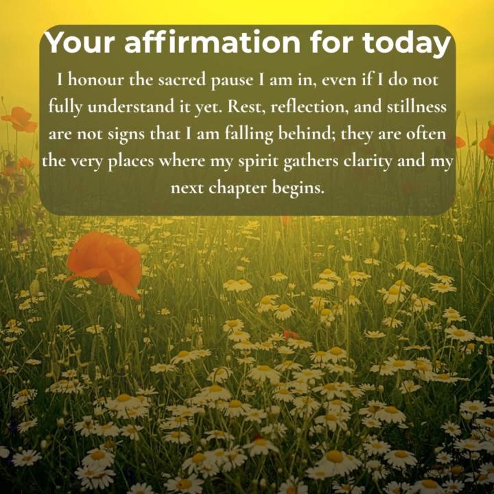 Your affirmation for today.