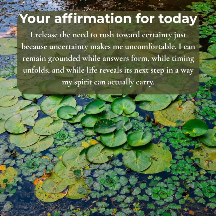 Your affirmation for today