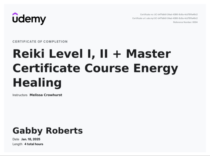 ✨ Big news—I’m officially Reiki certified! ✨