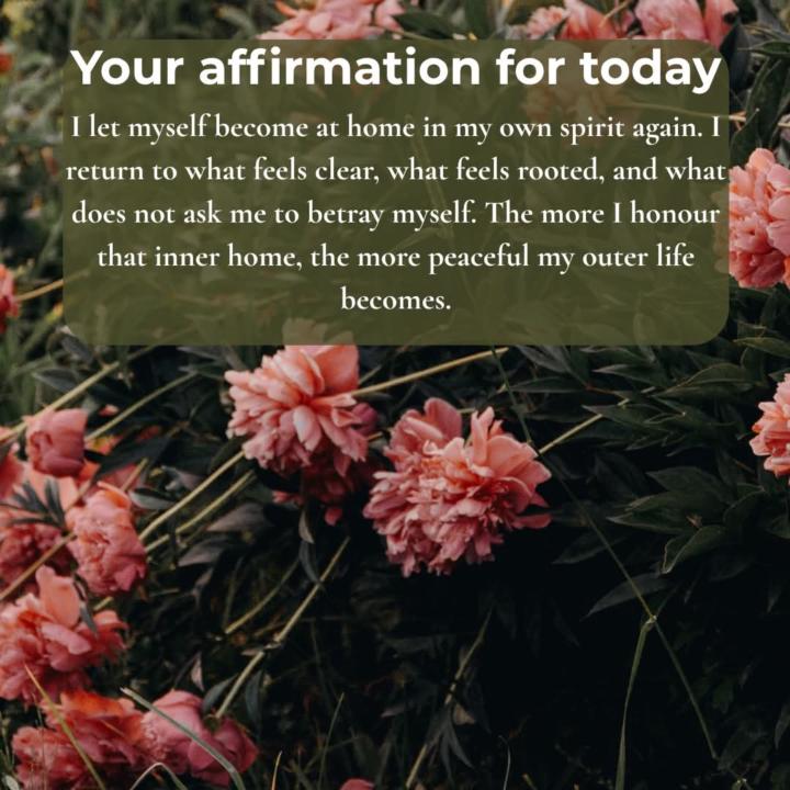 Your affirmation for today