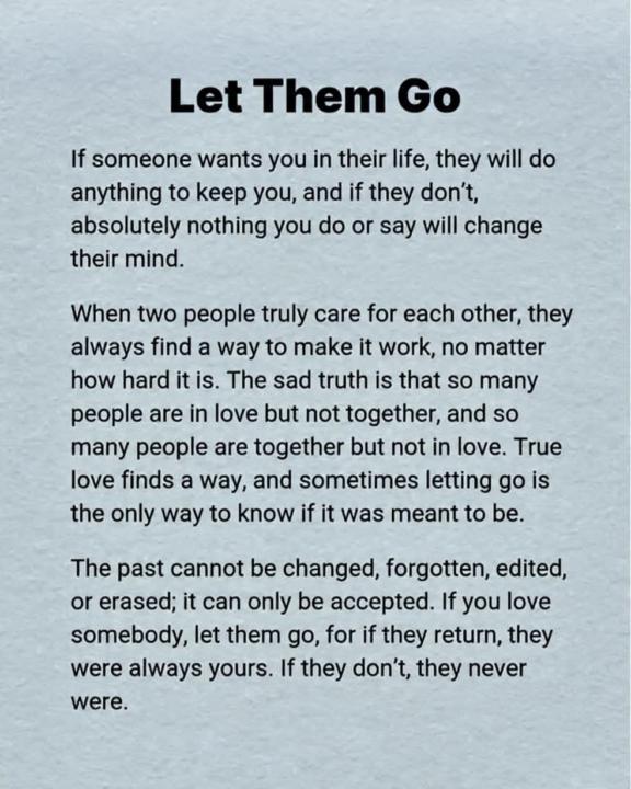 Let them go