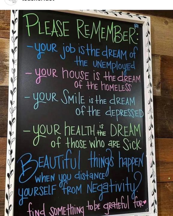 Be grateful for what you have 💙