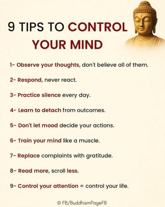9 tips to control your mind