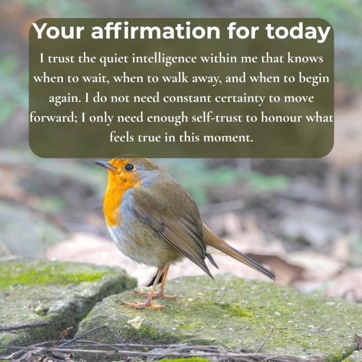  Your affirmation for today.