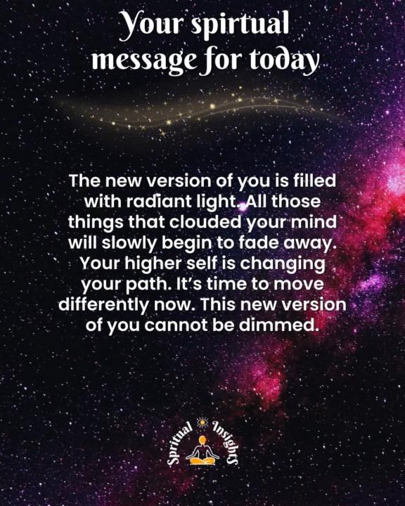 Your spiritual message for today.