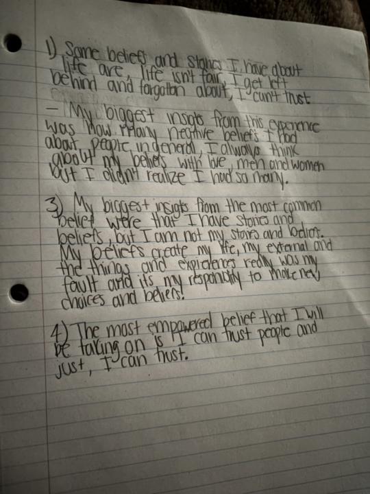 Limiting Beliefs Homework