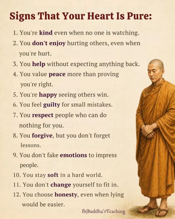 12 signs that your heart is pure