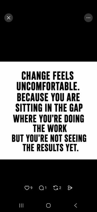 We decide to change... then what?