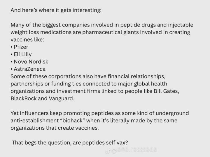 My intuition was correct about peptides… 