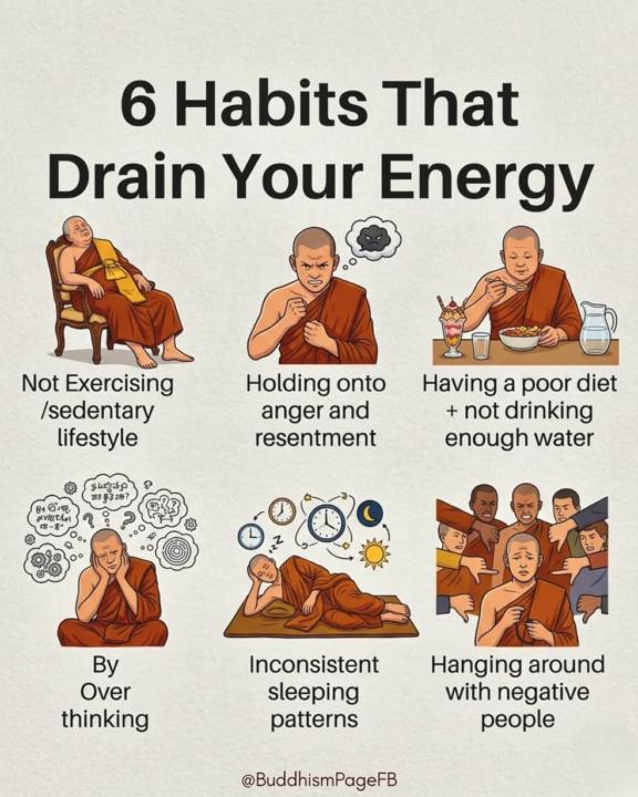 6 habits that drain your energy