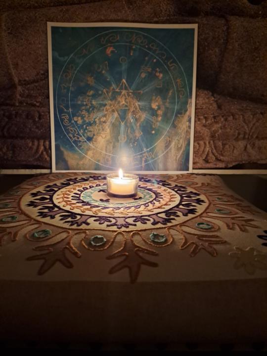 My sacred space with a gift to Humanity. 