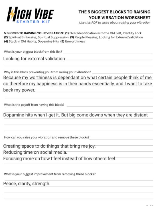 5 blocks worksheet
