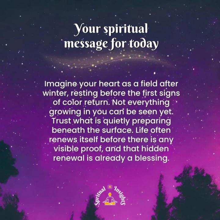 Your spiritual message for today.