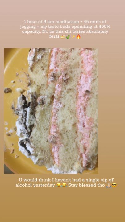 Awakened consciousness + Aligned life = Whole life’s a piece of cake 🍰✨🫶🏼