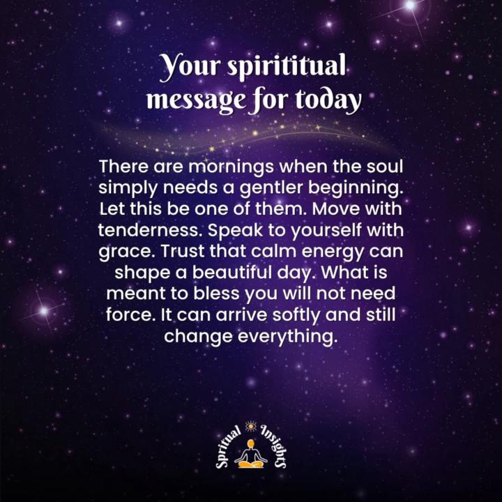 Your spiritual message for today.