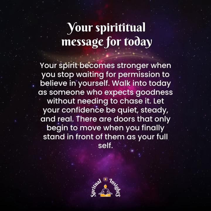 Your spiritual message for today.