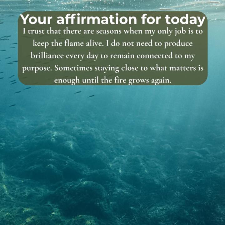 Your affirmation for today