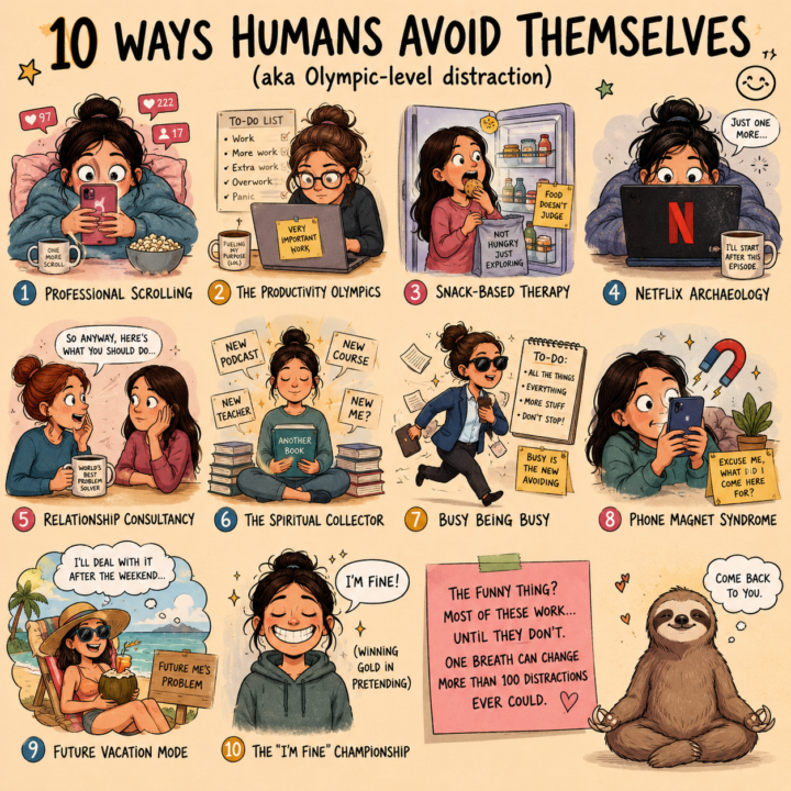 Creative Ways Humans Avoid Having a Meeting With Themselves