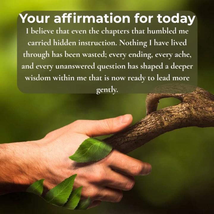 Your affirmation for today
