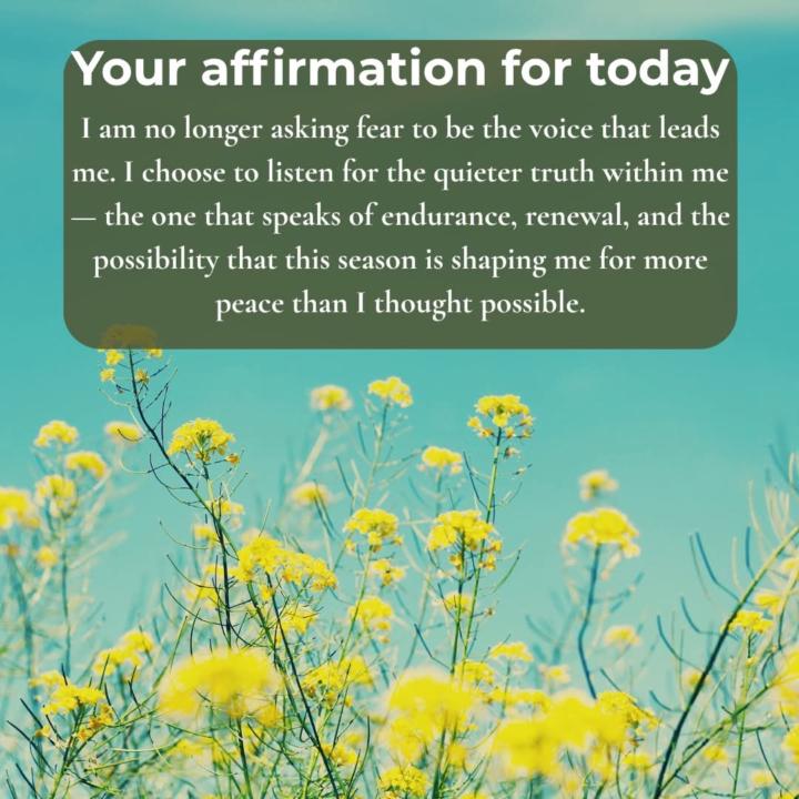 Your affirmation for today.