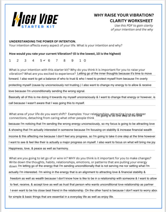 Why and How to Raise Your Vibration “Assessment”