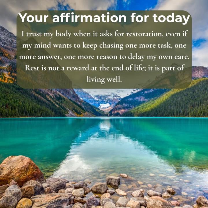 Your affirmation for today