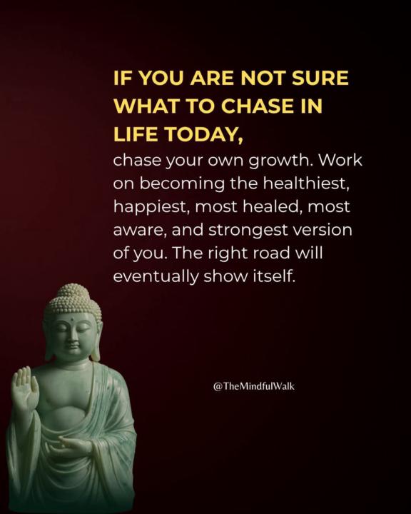 If you are not sure what to chase in life today.