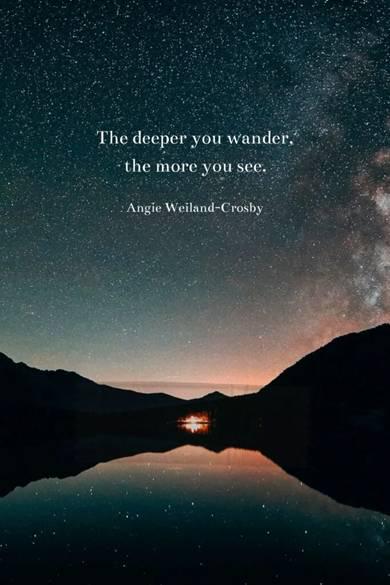 Keep diving deep into your soul and your journey.