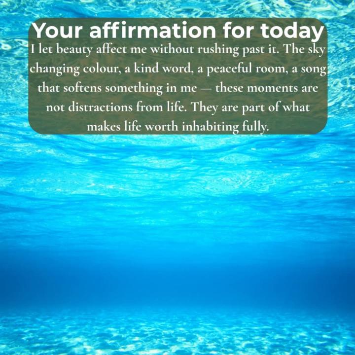 Your affirmation for today