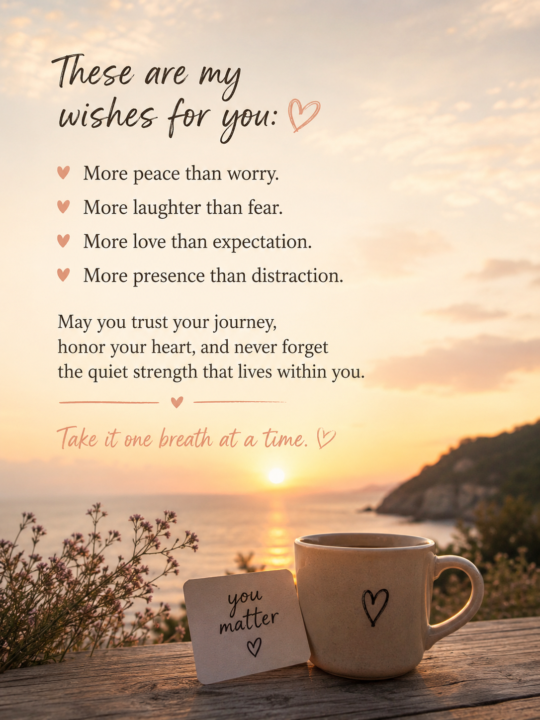 These are my wishes for you...