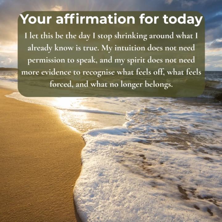 Your affirmation for today.