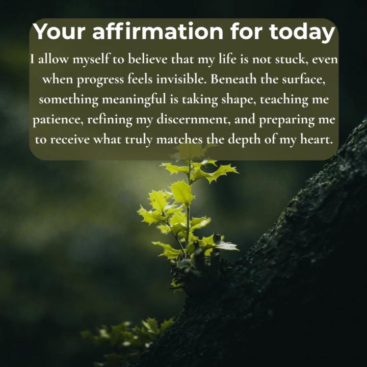 Your affirmation for today.