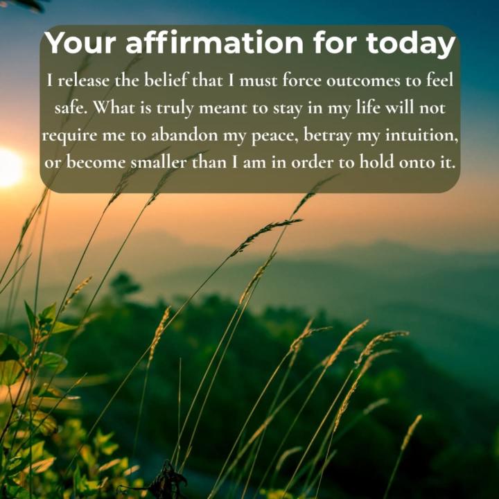 Your affirmation for today