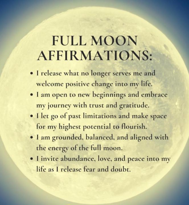 Full moon blessings 