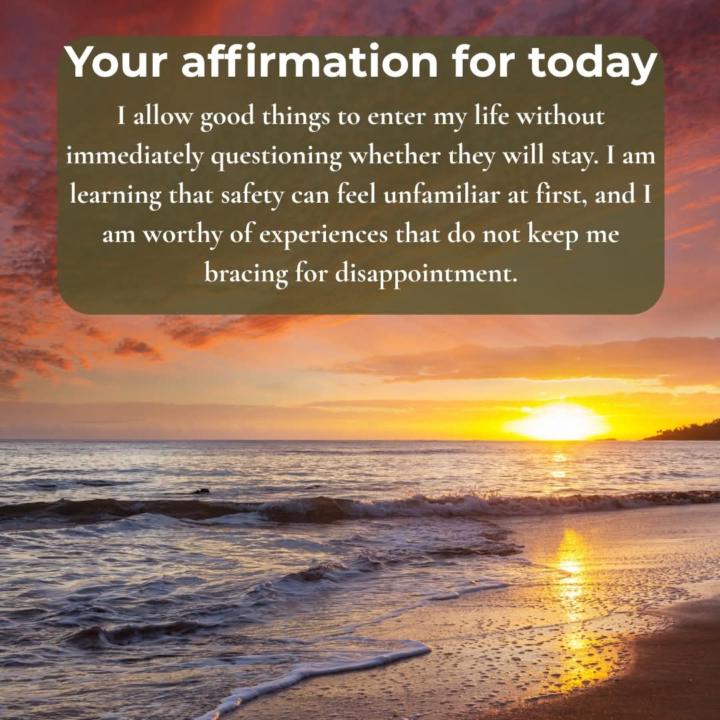 Your affirmation for today.