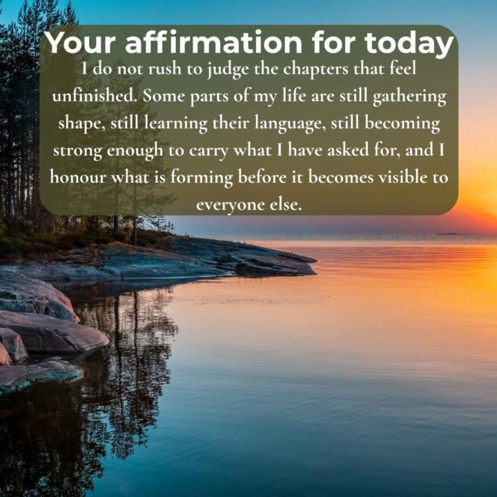 Your affirmation for today