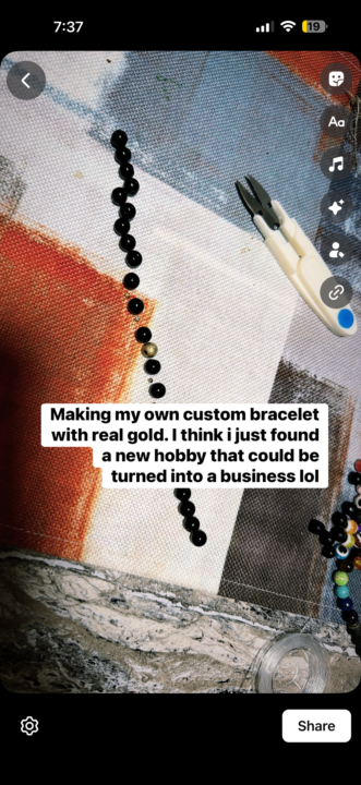 Onyx with real gold 