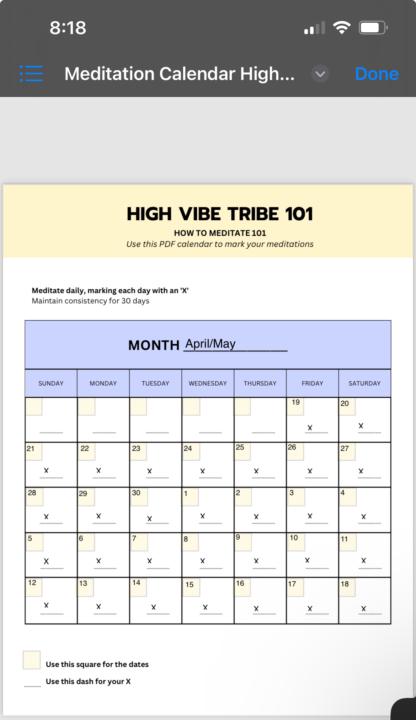 #Meditation#30Days HW