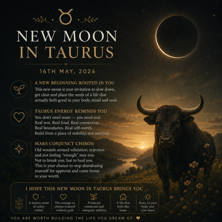 This new moon in Taurus feels like a reset 🌑