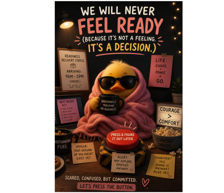 We Will Never Feel Ready (Because It’s Not a Feeling. It’s a Decision)