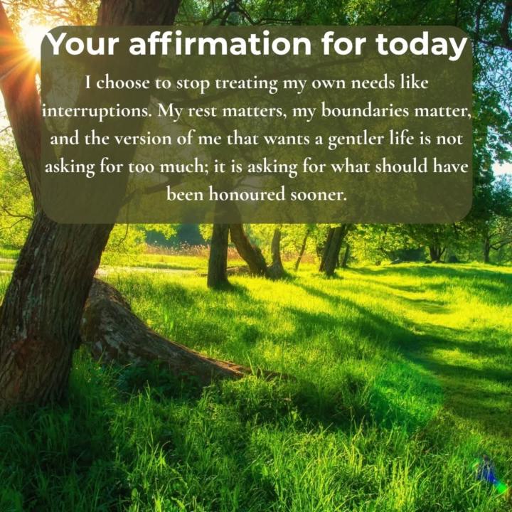 Your affirmation for today.