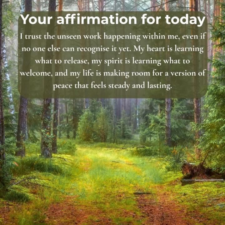 Your affirmation for today.