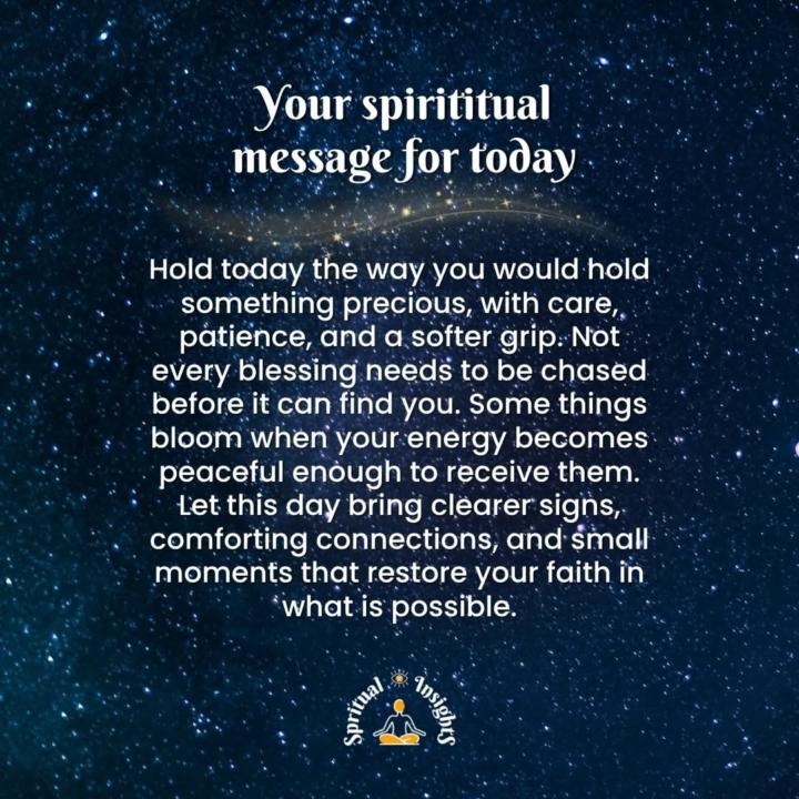 Your spiritual message for today