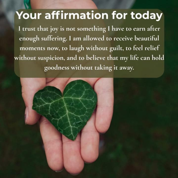 Your affirmation for today.