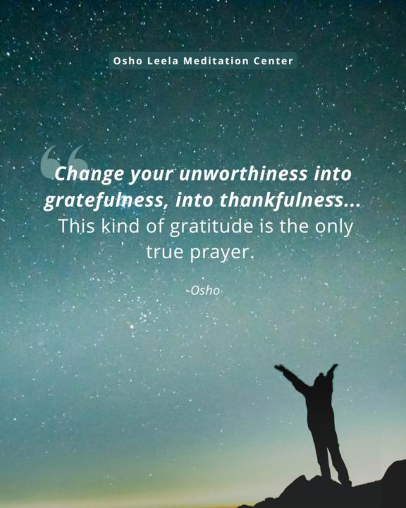 Gratefulness is the blessing. 