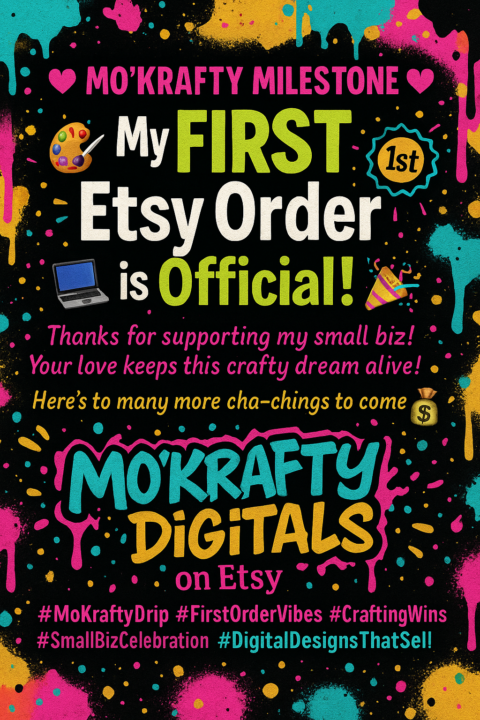  I got my first Etsy Sale